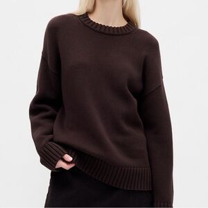 GAP 100% Cotton Brown Oversized Sweater NWT